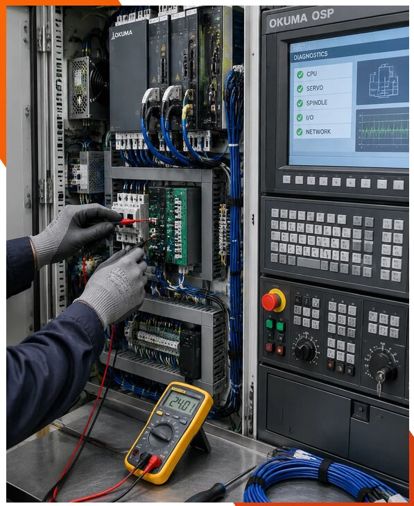 Ремонт систем ЧПУ Okuma OSP в Прохладном